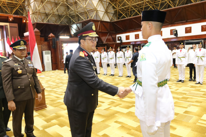 Kapolda Aceh Hadiri Pengukuhan Paskibraka Provinsi Aceh