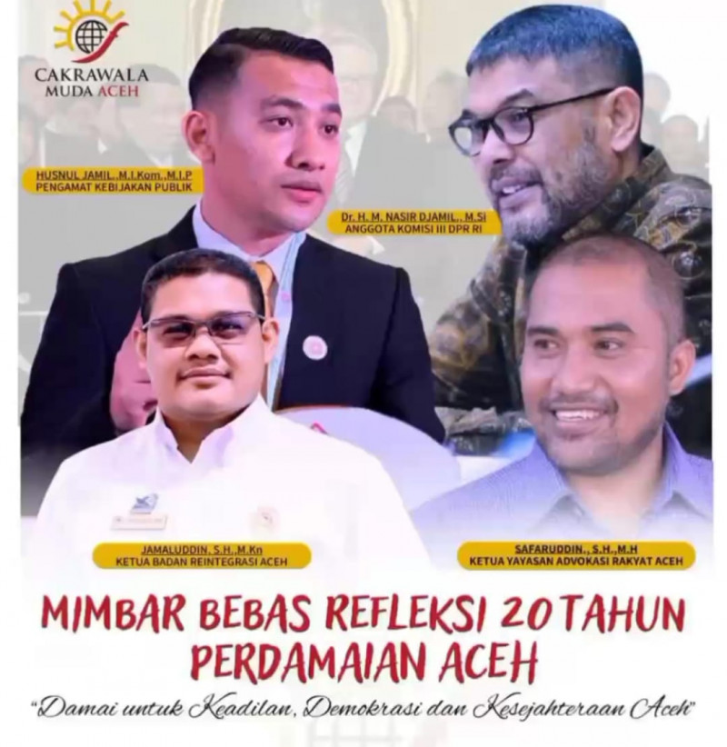 20 Tahun Helsinki Berselang, Cakrawala Muda Aceh Tuntut Keadilan Substantif