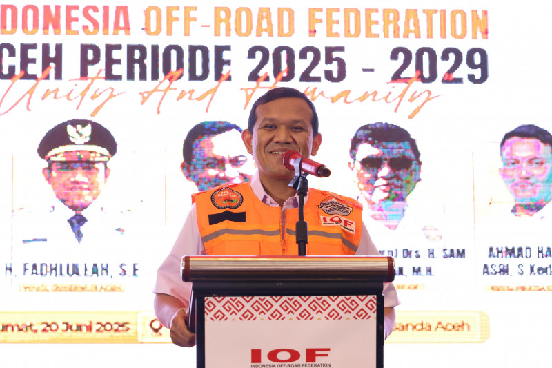 Lantik Pengurus IOF Aceh 2025–2029, Pemerintah Dorong Sinergi Off-Road untuk Wisata dan Kemanusiaan