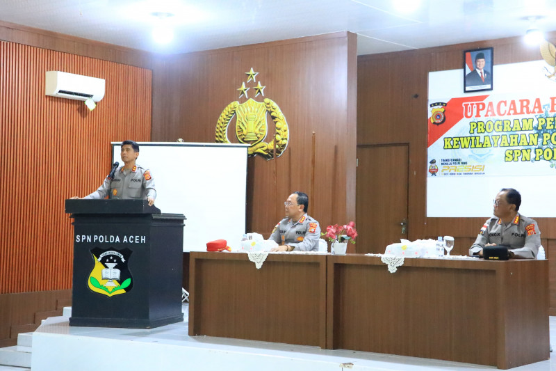 KAPOLDA ACEH KUNJUNGI SPN POLDA ACEH, TEKANKAN PENINGKATAN KOMPETENSI PESERTA PROLAT KEWILAYAHAN T.A. 2026