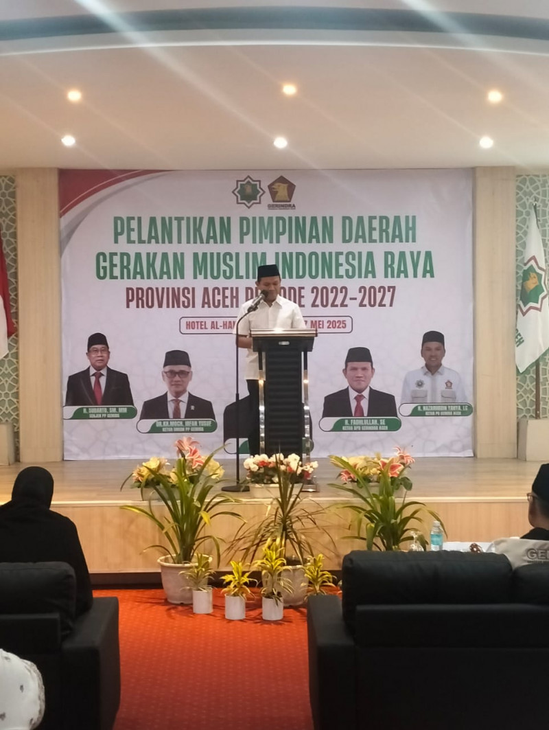 Gemira Aceh Resmi Dilantik. Wakil Gubernur Soroti Potensi Aceh Sebagai Embarkasi Haji
