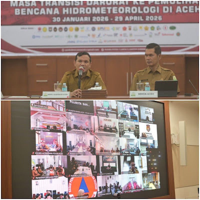 Pimpin Rakor Penanggulangan Bencana, Wagub Aceh Minta Daerah Matangkan Persiapan Ramadhan