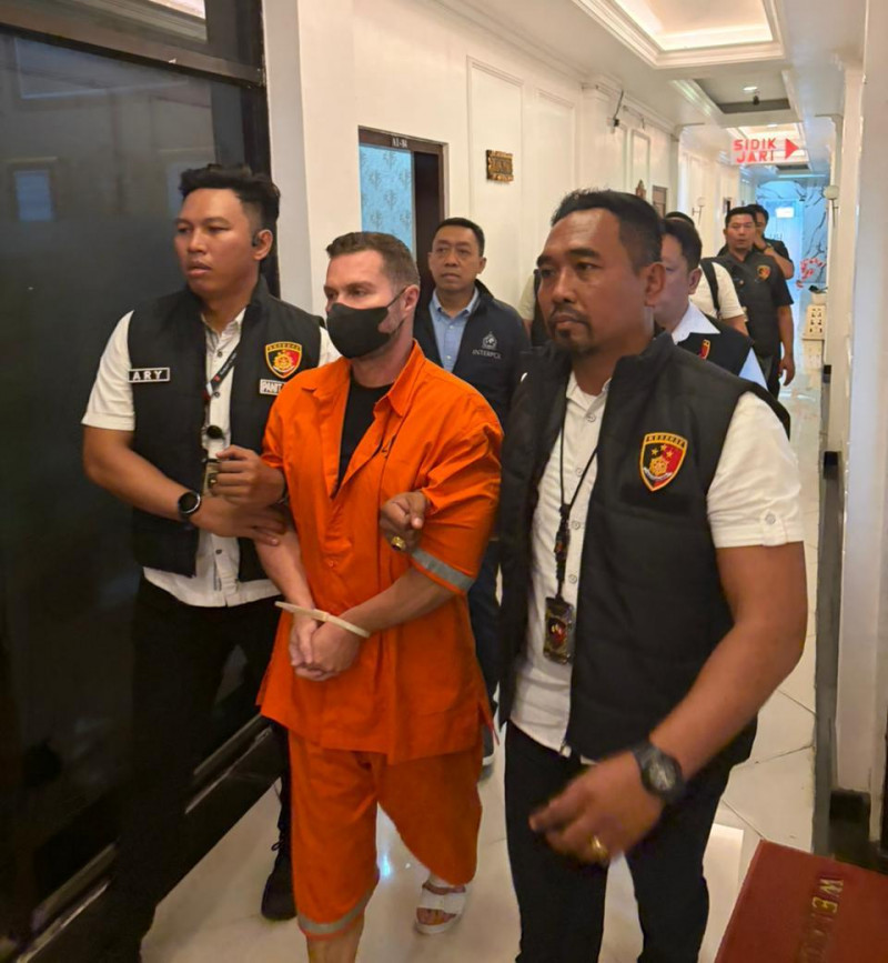 Buron Interpol Asal Inggris Steven Lyons Ditangkap di Bali