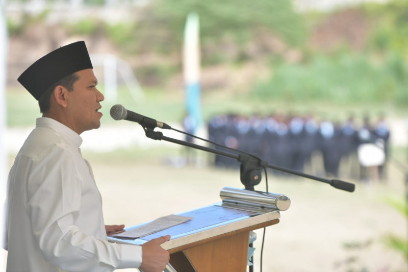 Wagub Aceh Jadi Inspektur Apel Tahunan Pesantren Tgk. Chiek Oemar Diyan