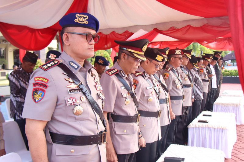 Kapolda Aceh Inspektur Upacara Hari Juang Polri Di Mapolda Aceh