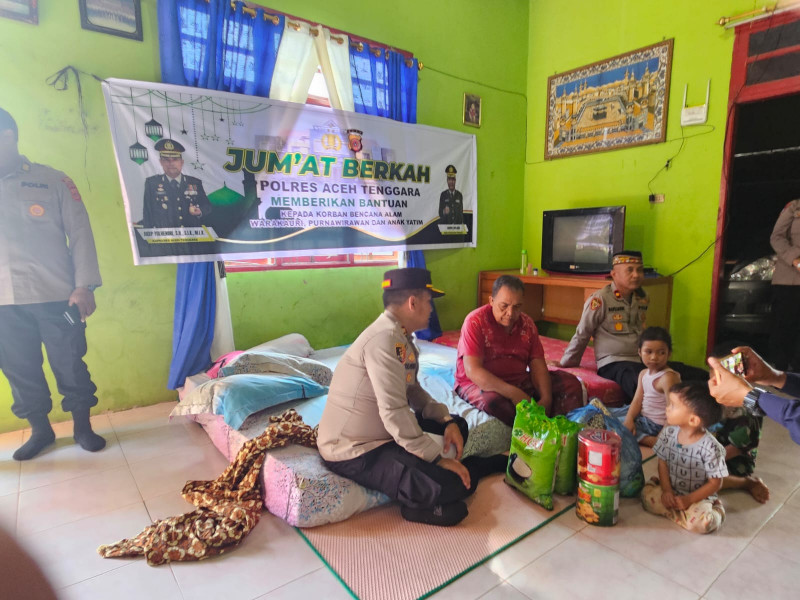 Sentuhan Kepedulian Kapolres Aceh Tenggara, Anjangsana Hangat untuk Purnawirawan dan PNS Polri