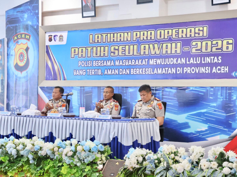 Wakapolda Aceh Buka Latpraops Patuh Seulawah 2026