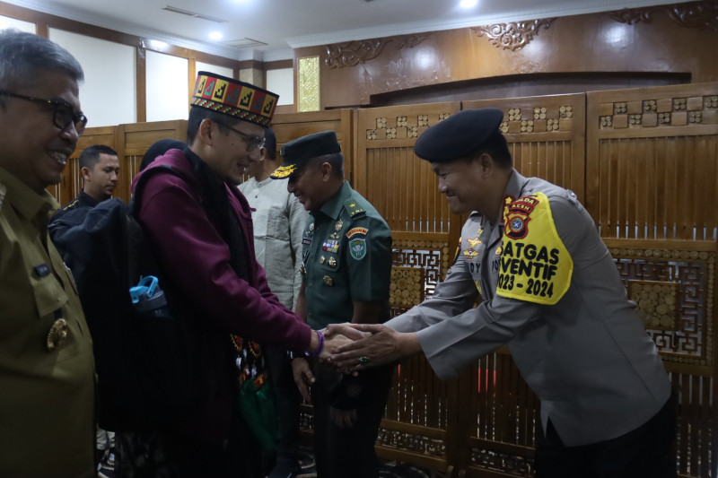 Sandiaga Salahuddin Uno Ke Aceh,Turut Disambut Dirpamobvit Polda Aceh