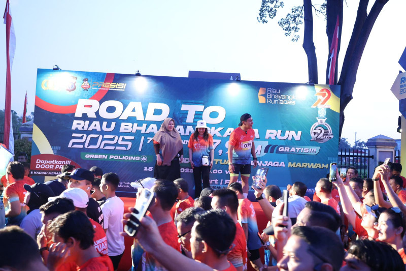 Polda Riau Gelar Road to Riau Bhayangkara Run 7,9