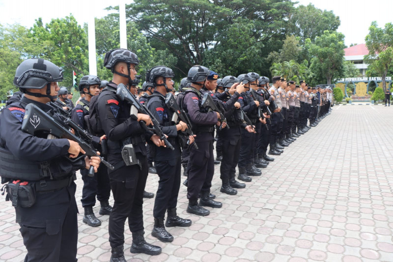 Polda Aceh Lakukan Pengamanan Penyampaian Visi Dan Misi Cagub Dan Cawagub