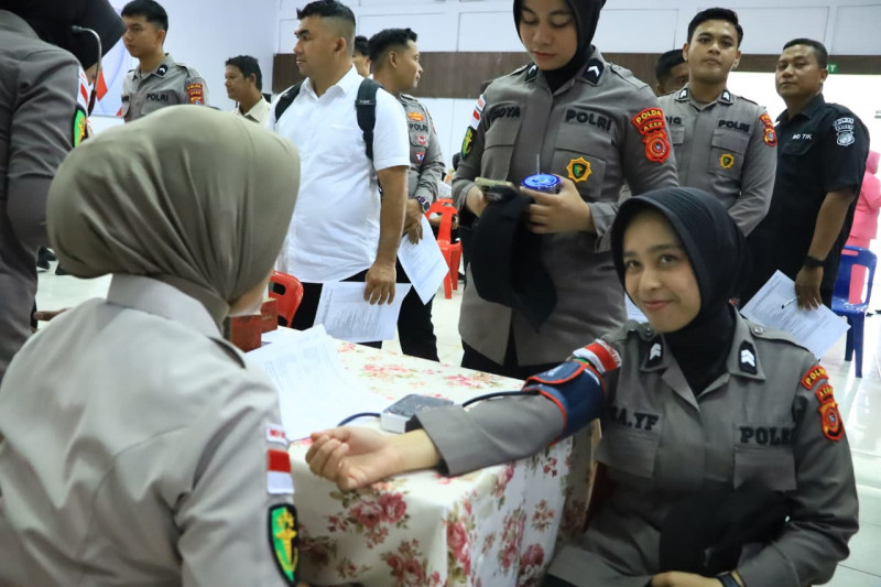 Polda Aceh Gelar Bakti Kesehatan Donor Darah Sambut Hari Bhayangkara ke-80 Tahun 2026