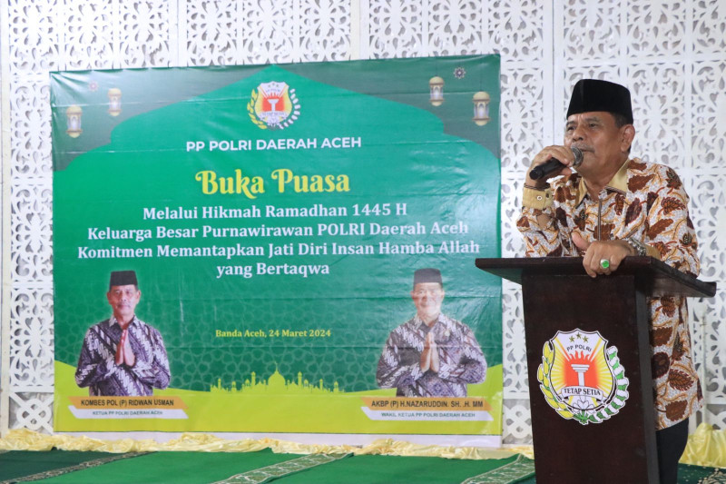 Irwasda Polda Aceh Buka Puasa Bersama Persatuan Purnawirawan Polri Daerah Aceh