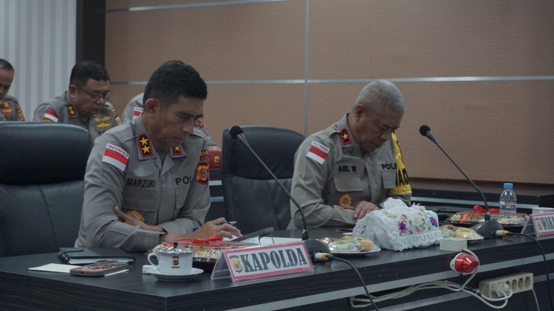 Kapolda Aceh Ikuti Panen Raya Jagung Serentak Kuartal IV yang Dipimpin Kapolri Secara Virtual