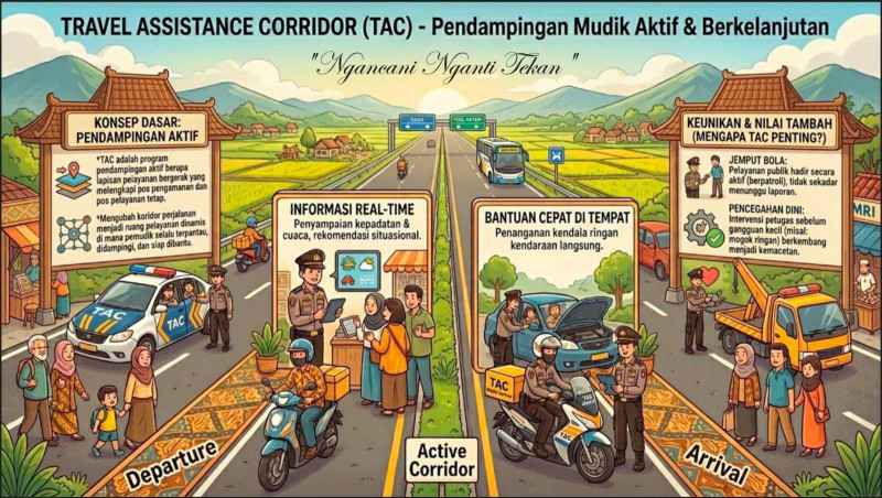 Polda Jateng Siapkan Layanan Mudik Terpadu Berbasis AI pada Operasi Ketupat 2026
