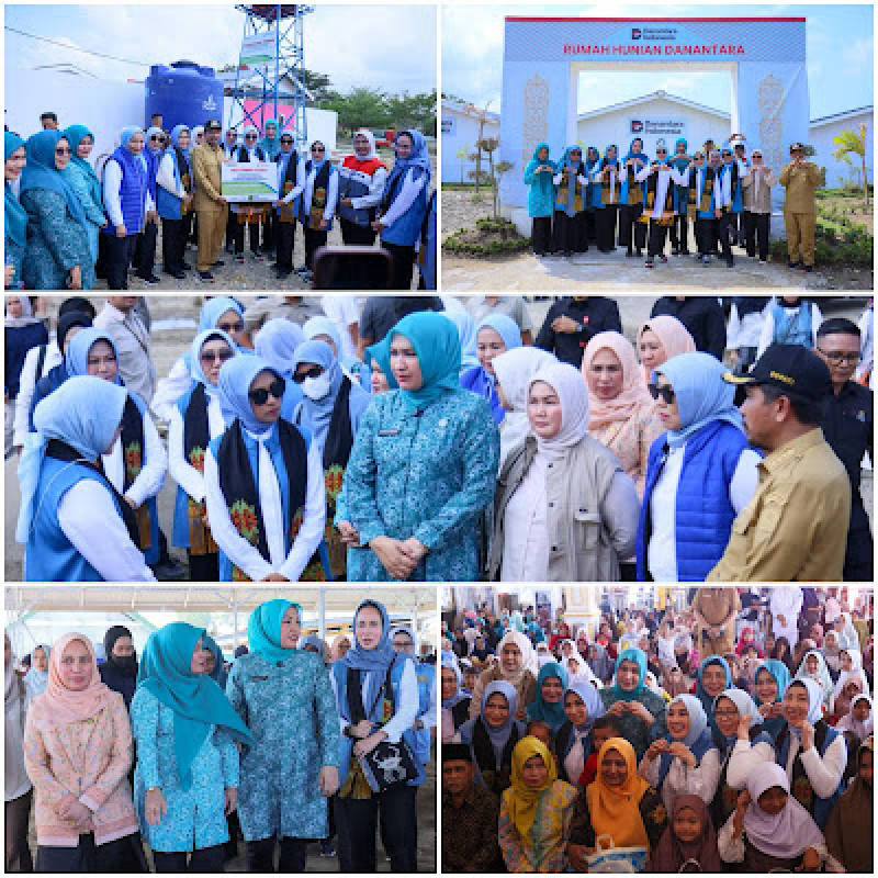 Kak Na Dampingi Ketum Seruni Salurkan Bantuan bagi Warga Terdampak Bencana di Pidie Jaya