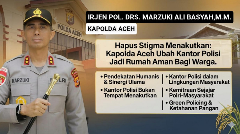 Hapus Stigma Menakutkan, Kapolda Aceh Sukses Ubah Kantor Polisi Jadi Rumah Aman Bagi Warga