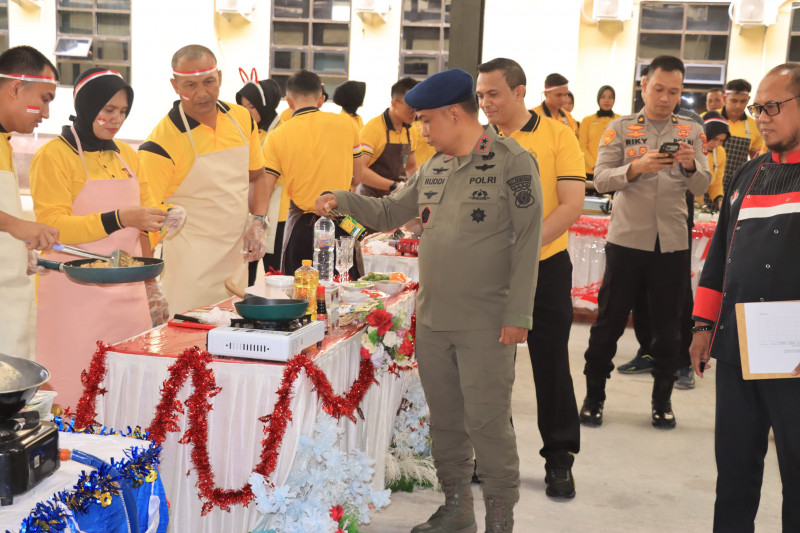 Meriahkan HUT Ke-81 Kemerdekaan RI, Polda Aceh Gelar Lomba Memasak Nasi Goreng dan Aneka Minuman