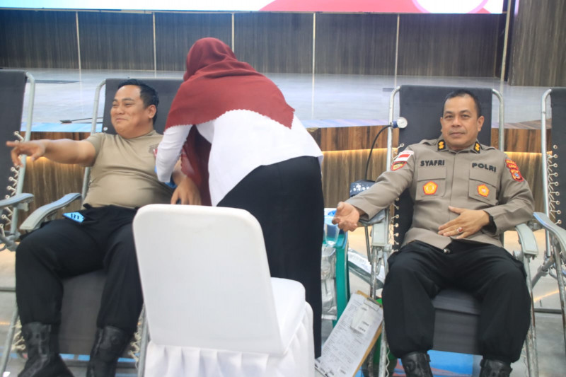 Ratusan Personel Polda Aceh Ikuti Donor Darah, Wujud Kepedulian Kemanusiaan