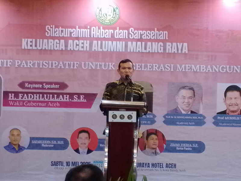 Silahturahmi Alumni Malang Raya di Gelar, Wagub Aceh : " Aceh Dapat 100 Biasiswa Ke Tiongkok