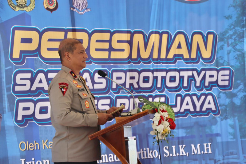 Wakapolda Aceh Berikan Apresiasi Saat Peresmian Gedung Satpas Prototype Polres Pijay