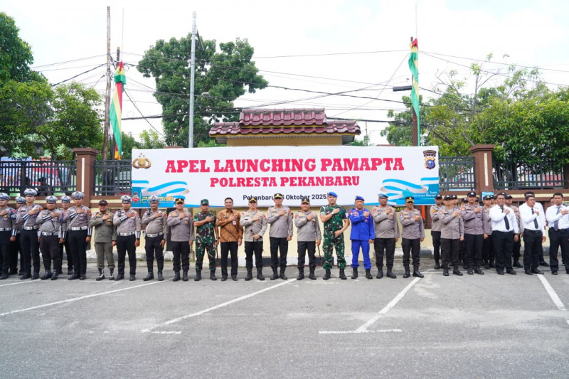 Kapolda Riau Resmikan Pamapta, Polisi Siaga 24 Jam Layani Masyarakat