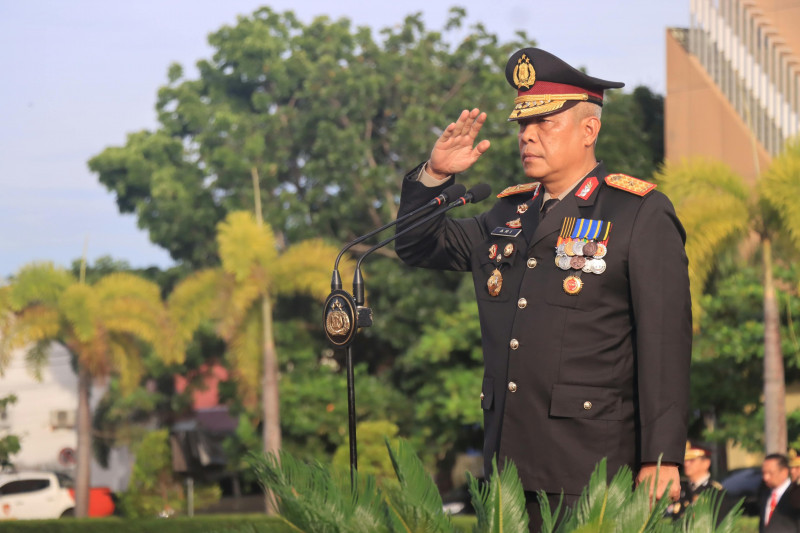Brigjen Ari Wahyu Widodo Pimpin Upacara HUT ke-81 Kemerdekaan di Polda Aceh