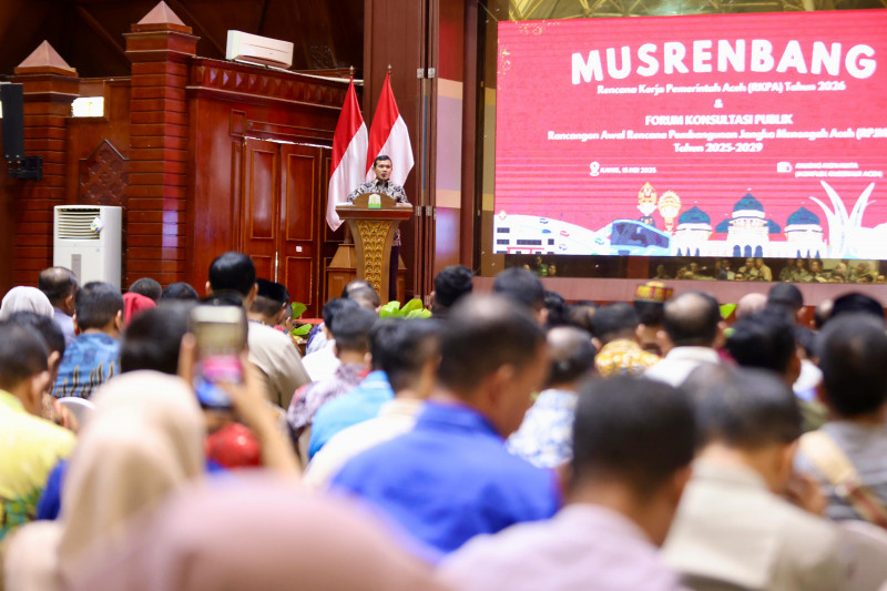 Wagub Fadhlullah Buka Musrenbang RKPA Tahun 2026 dan Forum Konsultasi Publik RPJMA 2025-2029