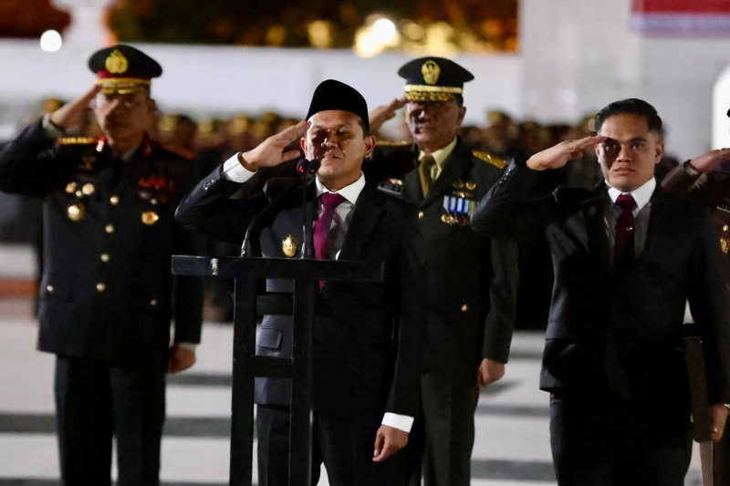 Wagub Aceh Pimpin Apel Kehormatan dan Renungan Suci di Taman Makam Pahlawan