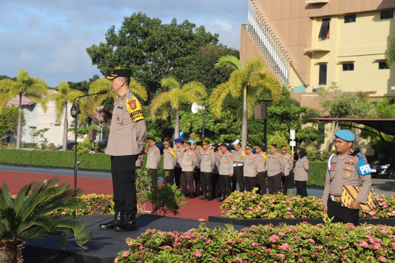 Irwasda Polda Aceh Pimpin Apel Perdana Di Mapolda Aceh