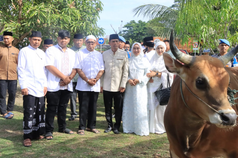 Polda Aceh Serahkan 46 Ekor Hewan Kurban untuk Masyarakat pada Iduladha 1447