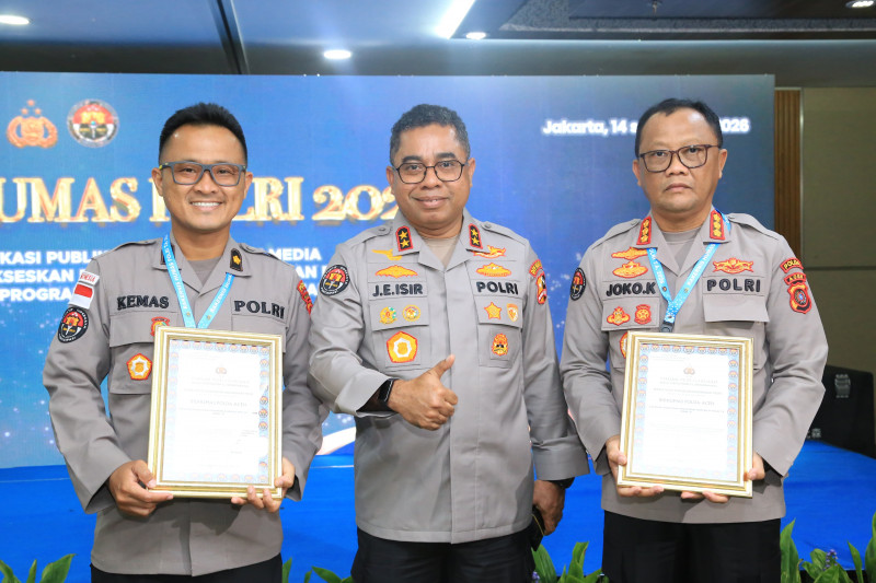 Bidhumas Polda Aceh Raih Dua Penghargaan dalam Rakernis Humas Polri 2026