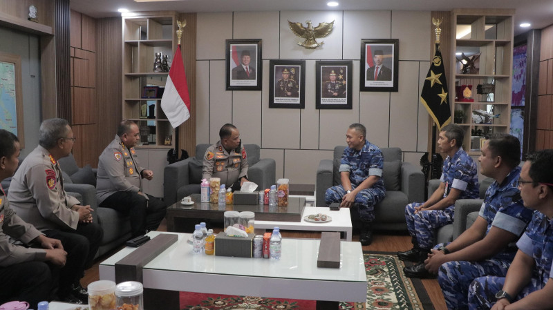 Kapolda Aceh Terima Silaturahmi Danlanud Sultan Iskandar Muda